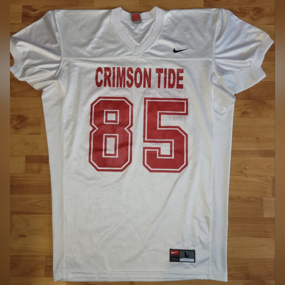 Nike Alabama Crimson Tide #85 Football Jersey Men’s Large+, White NCAA Y2K